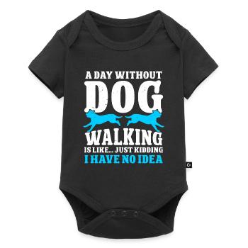 Dog Walker Professional Pet Sitter Dog Walking - Baby Premium short-sleeve bodysuit - black - Front