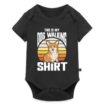 Dog Walker Professional Pet Sitter Dog Walking - Baby Premium short-sleeve bodysuit - black - Front