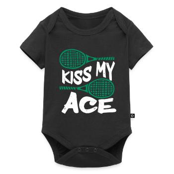 Tennis Player - Baby Premium short-sleeve bodysuit - black - Front