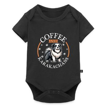 Café et Karakatshan - Body à manches courtes Premium Bébé - noir - Devant