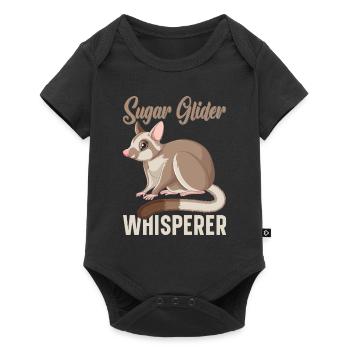 Flying Squirrel Suger Glider Short-headed Glider - Baby Premium short-sleeve bodysuit - black - Front