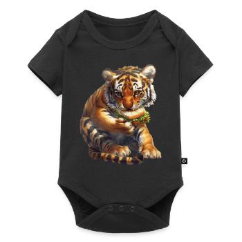 Tigre - Body à manches courtes Premium Bébé - noir - Devant