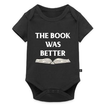 Livre Livres Bibliothèque Lecture Littérature Lire Livres - Body à manches courtes Premium Bébé - noir - Devant