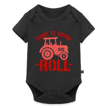 Tracteur agricole Tracteur vintage Farmers - Body à manches courtes Premium Bébé - noir - Devant