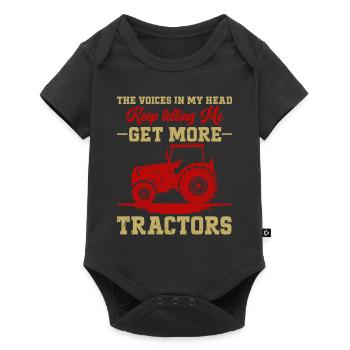 Tracteur agricole Tracteur vintage Farmers - Body à manches courtes Premium Bébé - noir - Devant