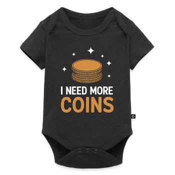 Numismatics Fans: I Need More Coins - Baby Premium short-sleeve bodysuit - black - Front