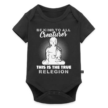 Buddha Be kind To All Creatures - Baby Premium short-sleeve bodysuit - black - Front