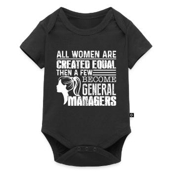 General Manager Few Women Become General Managers - Baby Premium short-sleeve bodysuit - black - Front