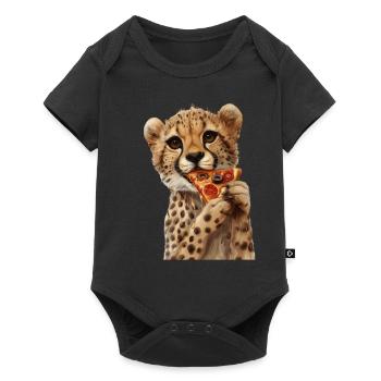 Cheetah - Baby Premium short-sleeve bodysuit - black - Front