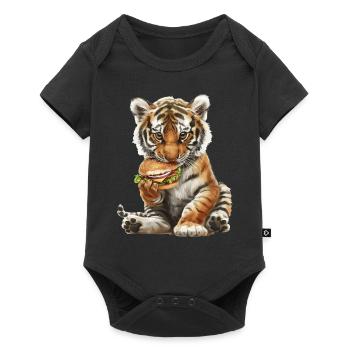 Tigre - Body à manches courtes Premium Bébé - noir - Devant