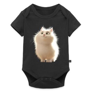 Angora Cat White Angora Cat Cute Angora Cats - Baby Premium short-sleeve bodysuit - black - Front