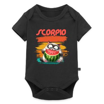 Zodiac - Sternzeichen - Scorpio - Scorpion - Baby Premium short-sleeve bodysuit - black - Front