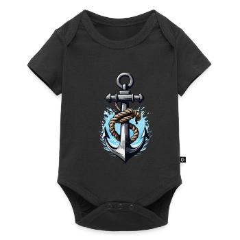 Aesthetic Anchor Design - Baby Premium short-sleeve bodysuit - black - Front