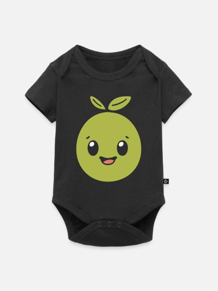 Olive - Baby Premium Kurzarmbody - Schwarz