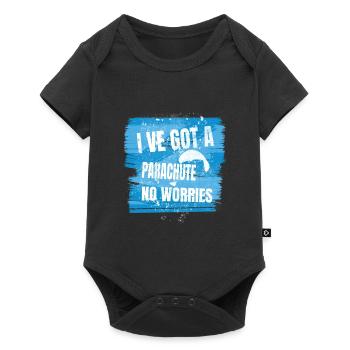 I've Got a Parachute – No Worries - Baby Premium short-sleeve bodysuit - black - Front