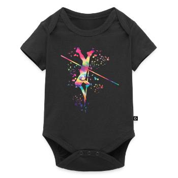 Perchiste Enfant Saut à la perche - Body à manches courtes Premium Bébé - noir - Devant