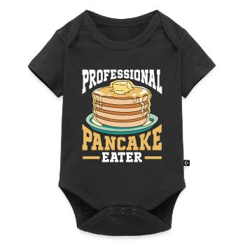 Pancakes Breakfast Food Lover - Baby Premium short-sleeve bodysuit - black - Front