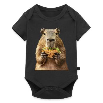 Capybara - Baby Premium short-sleeve bodysuit - black - Front