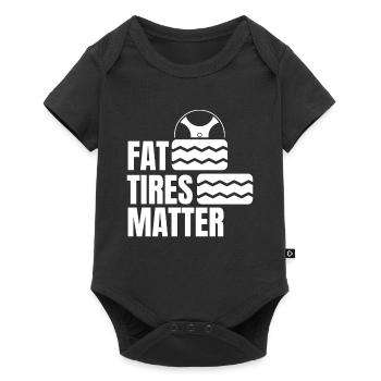 Fat Tires Matter Tire Wheels Mechanic - Baby Premium short-sleeve bodysuit - black - Front