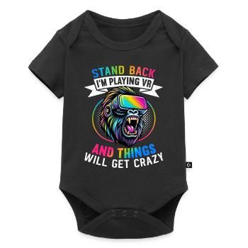 Virtual Reality Athlete Witzer VR Gamer Headset - Baby Premium short-sleeve bodysuit - black - Front