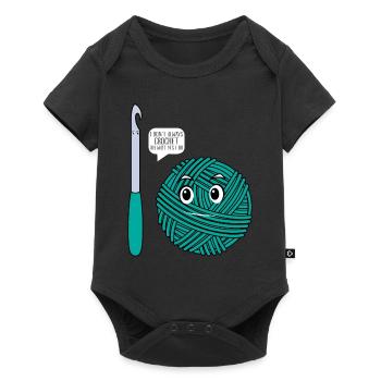 I don't always Crochet oh wait yes I do - Crocheti - Baby Premium Kurzarmbody - Schwarz - Vorne