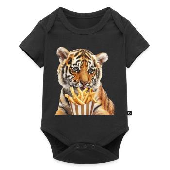 Tigre - Body à manches courtes Premium Bébé - noir - Devant