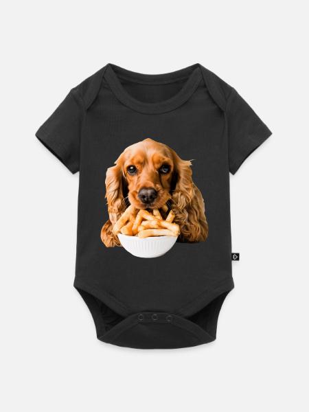 Cocker Spaniel - Baby Premium Kurzarmbody - Schwarz