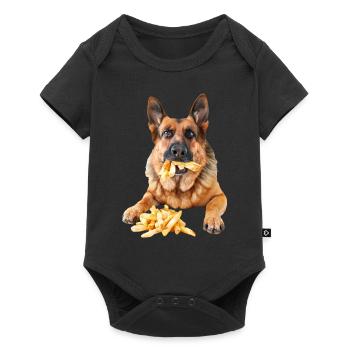 German Shepherd - Baby Premium short-sleeve bodysuit - black - Front