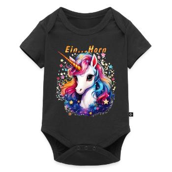 ONE... HORN - Baby Premium short-sleeve bodysuit - black - Front