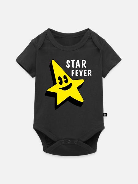 STAR FEVER - Baby Premium Kurzarmbody - Schwarz