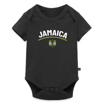 Jamaïque Jamaïque Rasta Raggea Drapeau Rastafari - Body à manches courtes Premium Bébé - noir - Devant
