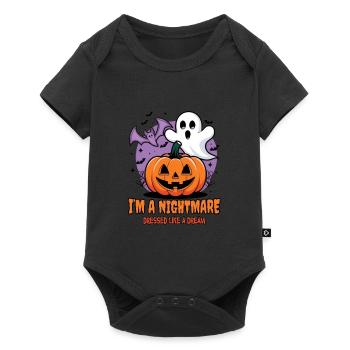 Cute Ghosts Halloween Outfit Women - Baby Premium short-sleeve bodysuit - black - Front