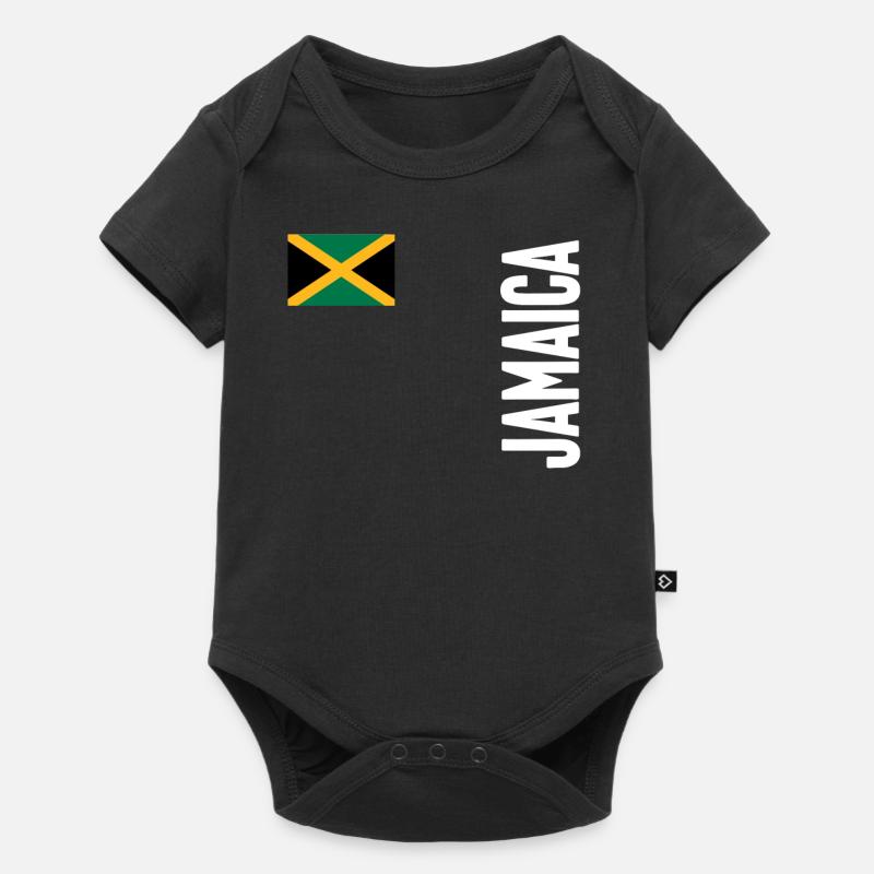 Jamaïque Jamaïque Rasta Raggea Drapeau Rastafari - Body à manches courtes Premium Bébé - noir