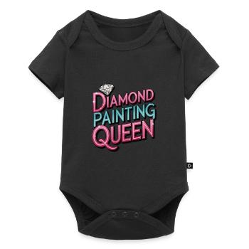 Diamond Painting Diamond Painter - Baby Premium Kurzarmbody - Schwarz - Vorne