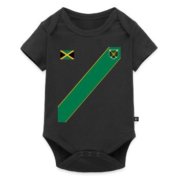 Jamaïque Jamaïque Rasta Raggea Drapeau Rastafari - Body à manches courtes Premium Bébé - noir - Devant