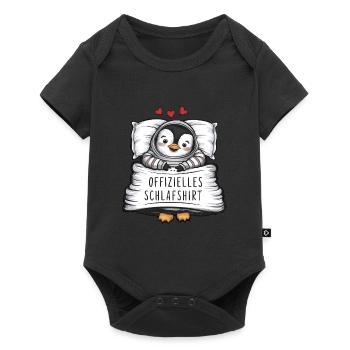 Official Sweet Penguin Sleep Shirt - Baby Premium short-sleeve bodysuit - black - Front