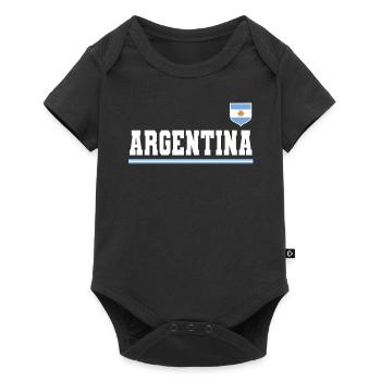 Argentine Cadeau Argentine Drapeau argentin - Body à manches courtes Premium Bébé - noir - Devant