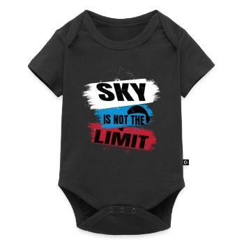 Sky Is Not the Limit – Paragliding Design - Baby Premium short-sleeve bodysuit - black - Front