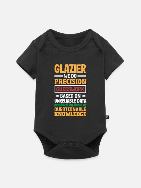 Glaser Geschenk - Baby Premium Kurzarmbody - Schwarz