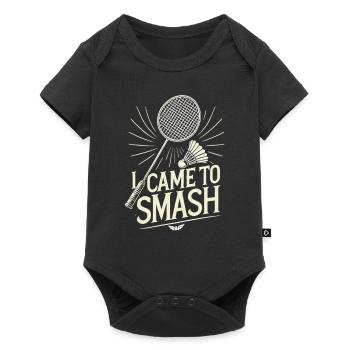I Came To Smash - Baby Premium Kurzarmbody - Schwarz - Vorne