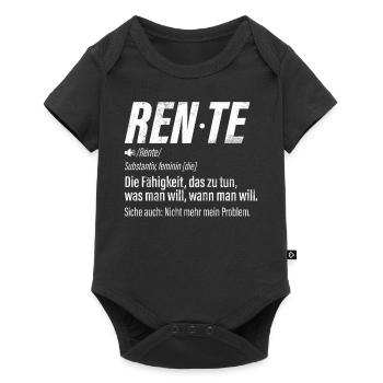 Légende de la retraite Drôle de pension Pension Retraité - Body à manches courtes Premium Bébé - noir - Devant
