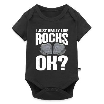 Rock Collector Geology Geologist - Baby Premium short-sleeve bodysuit - black - Front