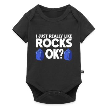 Rock Collector Geology Geologist - Baby Premium short-sleeve bodysuit - black - Front