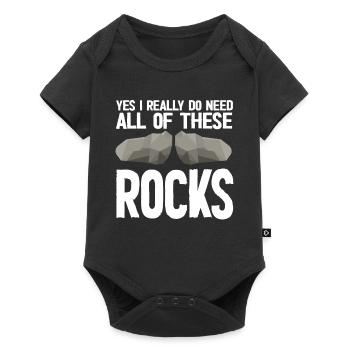 Rock Collector Geology Geologist - Baby Premium short-sleeve bodysuit - black - Front