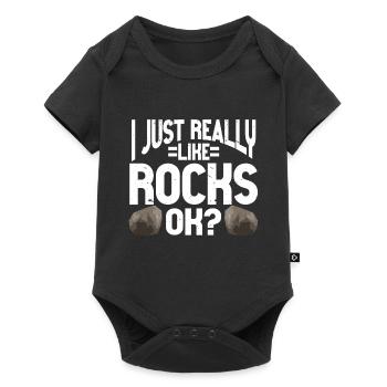 Rock Collector Geology Geologist - Baby Premium short-sleeve bodysuit - black - Front
