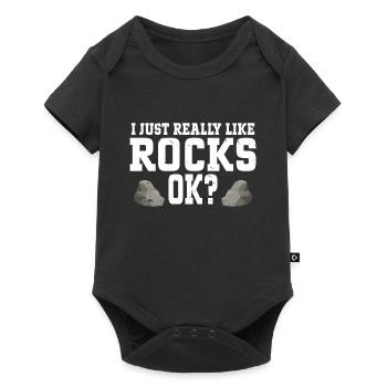 Rock Collector Geology Geologist - Baby Premium short-sleeve bodysuit - black - Front