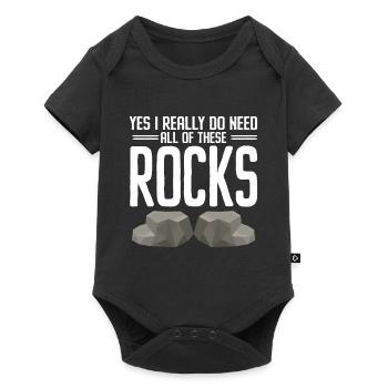 Rock Collector Geology Geologist - Baby Premium short-sleeve bodysuit - black - Front