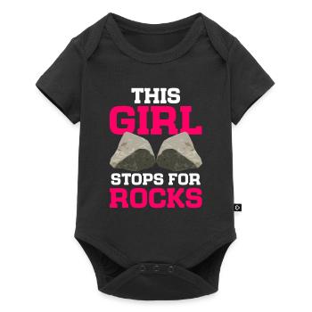 Rock Collector Geology Geologist - Baby Premium short-sleeve bodysuit - black - Front