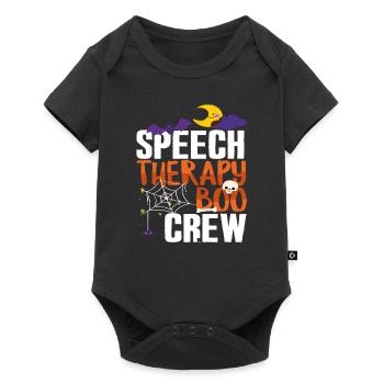 Orthophonie Boo Crew Halloween - Body à manches courtes Premium Bébé - noir - Devant
