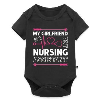 My Girlfriend Is A Hot Nursing Assistant - Baby Premium short-sleeve bodysuit - black - Front